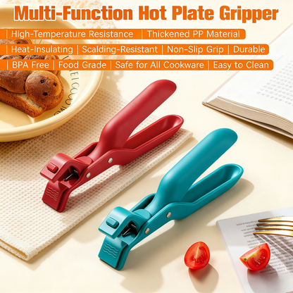 Hot Plate Gripper Tongs, Multi-Function Anti-Scald Bowl Clip, Thickened Non-slip Hot Dish Plate Holder