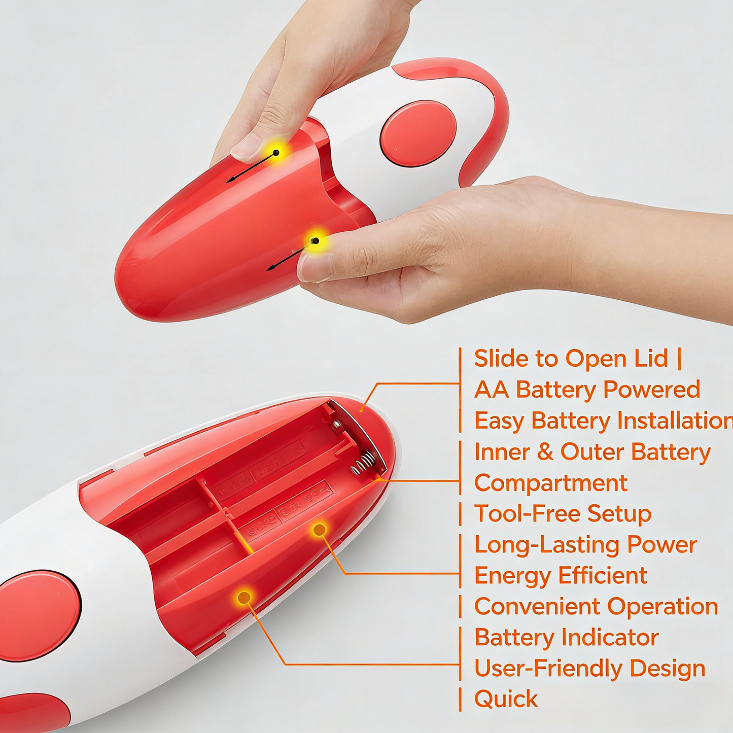 Electric Can Opener: Open Your Cans with A Simple Press of Button - Automatic, Hands Free
