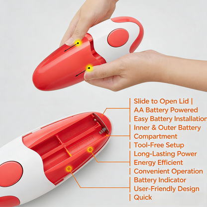 Electric Can Opener: Open Your Cans with A Simple Press of Button - Automatic, Hands Free