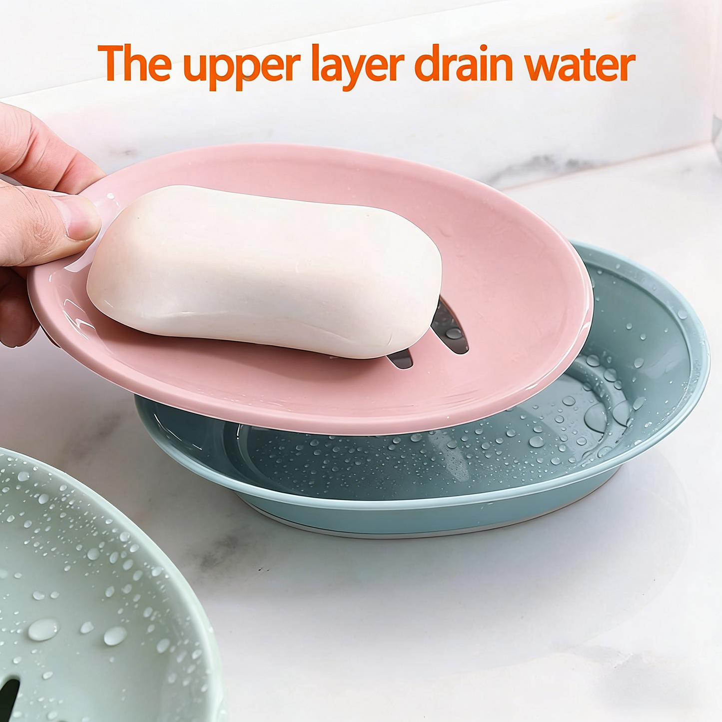 Plastic Sponge Holder Easy Cleaning Soap Saver Tray Caddy Keep Dry Stop Mushy